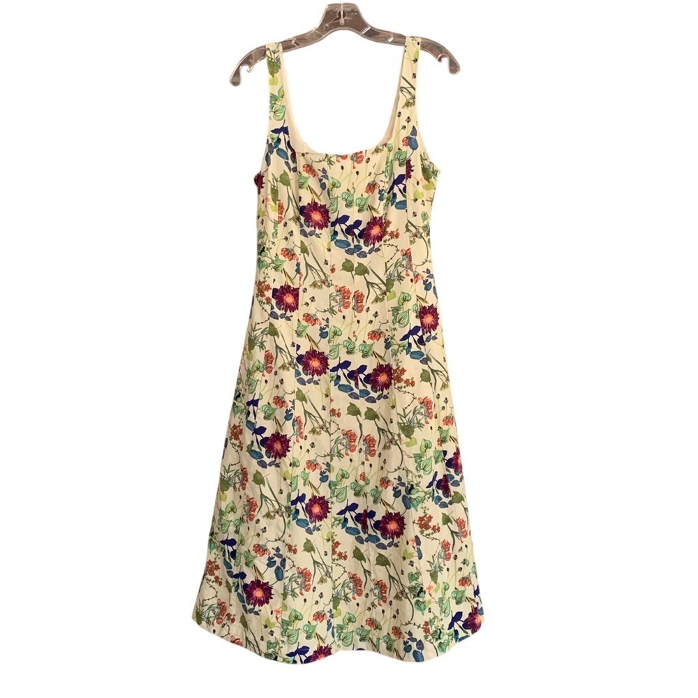 Christian Lacroix Cream Floral Midi Dress - Picture 2 of 12